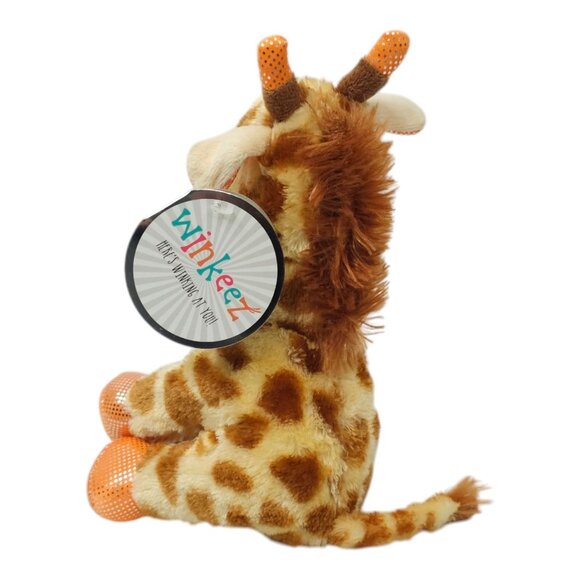 Winkeez Andrew Giraffe Stuffed Animal Toy 8" Plush Orange Sparkle Eyes NOS 2017 - Picture 7 of 14